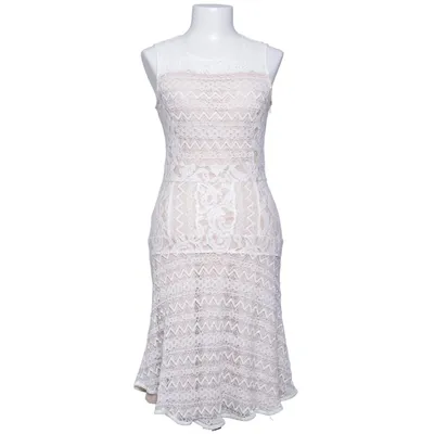 Dress (White, Beige) from Nanette Lepore Cotton, Polyamide, Polyester, Viscose
