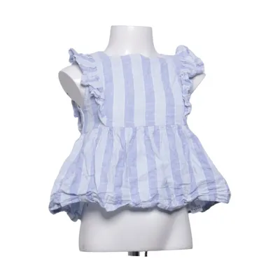 Top (Blue, White) from Primark Cares Cotton, Linen