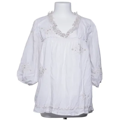 Blouse (Wit) van Place du Soleil Katoen