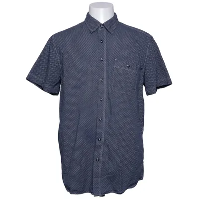 Korte mouwen shirt (Blauw) van Dressmann Katoen