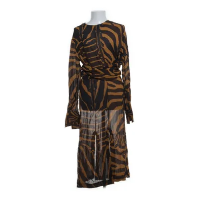 Maxi jurk (Zwart, Bruin) van H&M Studio Katoen, Viscose
