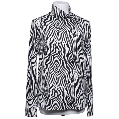 Turtleneck (Sort, Hvid) fra Moma Elastan, Polyester