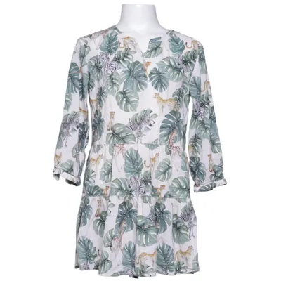 Dress (Green, Beige, Multicolored) from Karolina Kijak x H&M Viscose, Cotton