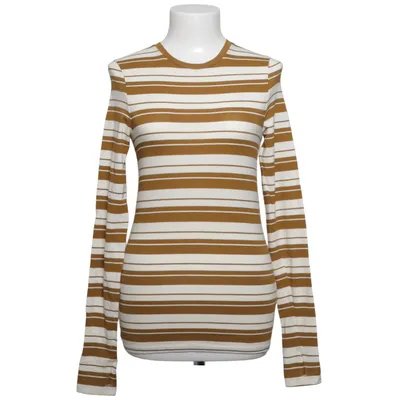 T-shirt à manches longues (Blanc, Marron) de COS Coton, Élasthane