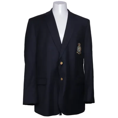 Blazer (Blauw) van Dressmann Premium Collection Wol