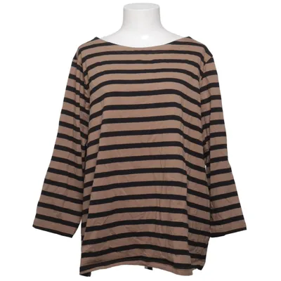 Långärmad t-shirt (Brun, Svart) från Ellos Bomull, Elastan