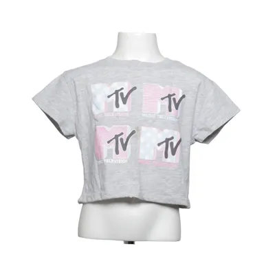 Crop top (Grå, Rosa, Blå, Vit) från MTV Bomull, Polyester