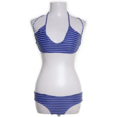 Bikini (Blå, Hvid) fra Zaful Polyester, Elastan