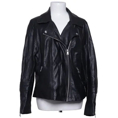 Bikerjack (Zwart) van ONLY Carmakoma Polyurethaan, Viscose