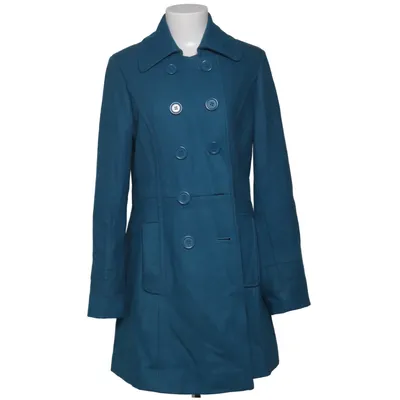 Coat (Blue) from Inspiré Polyester, Viscose, Wool