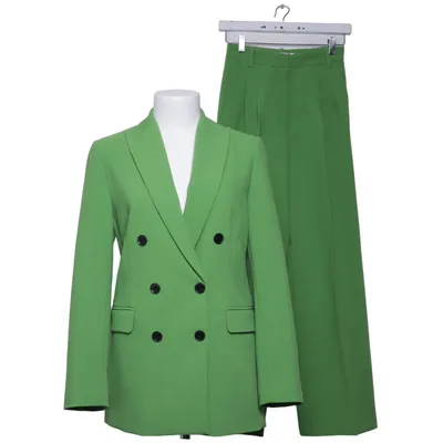 Jakkesæt (Grøn) fra Zara Polyester, Viscose