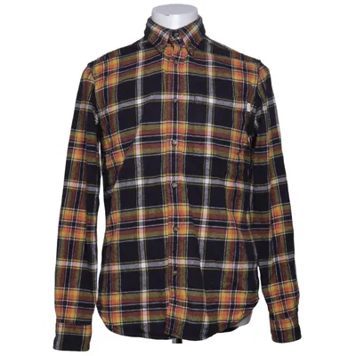 Flanellen overhemd (Zwart, Geel, Oranje) van Timberland Katoen