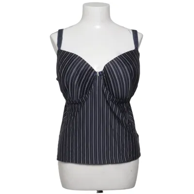 Bustier (Blue, White) from Ulla Popken Elastane, Polyester, Viscose