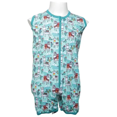 Barboteuse (Bleu, Multicolore) de Babauba Coton, Élasthane