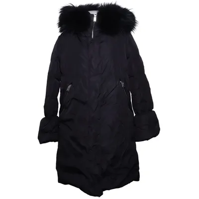 Donsjack (Zwart) van Add Leer, Polyamide, Polyester, Bont