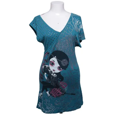 Jurk (Blauw, Meerkleurig) van One Green Elephant Elastaan, Viscose
