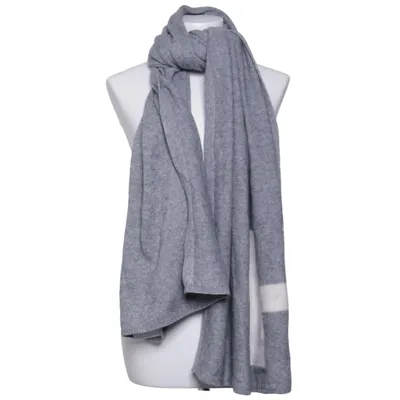 Écharpe (Gris) de Herzensangelegenheit Cachemire, Laine