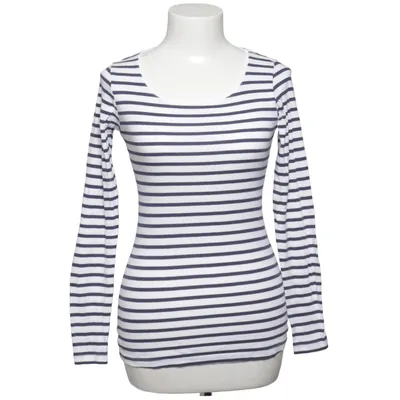 Lange mouwen shirt (Blauw, Wit) van L.O.G.G by H&M Elastaan, Organisch katoen