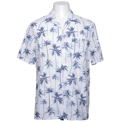 Kortärmad skjorta (Vit, Blå) från Emilio Denim Bomull