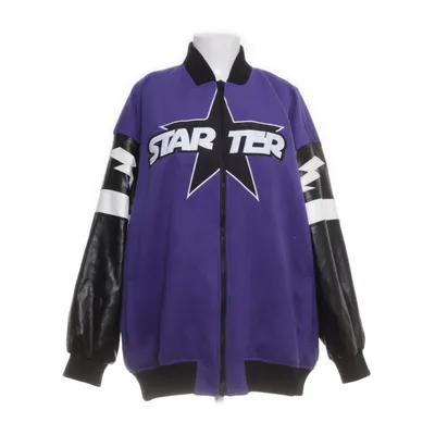 Bomberjacka (Lila, Svart, Vit) från Starter Polyester, Polyuretan