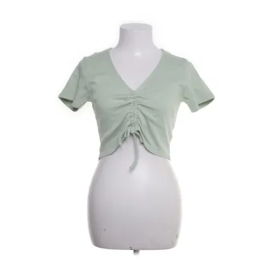 Crop top (Groen) van Essentials Katoen, Elastaan