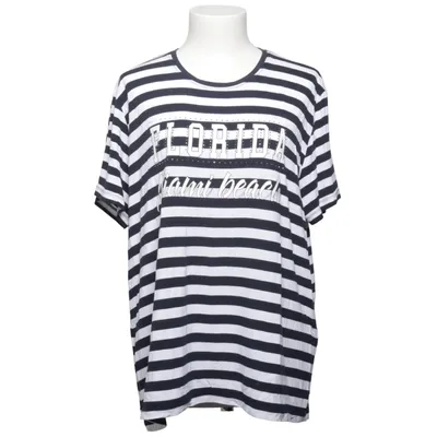 T-shirt (Blå, Vit) från Via Cortesa Elastan, Viskos