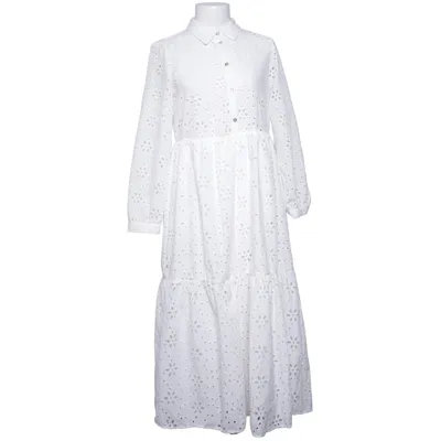 Maxi dress (White) from Zara Cotton, Polyester
