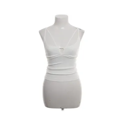 Crop top (Hvid) fra Bik Bok Elastan, Polyester
