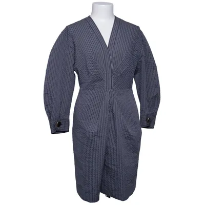 Jurk (Blauw) van Sandro Katoen, Polyamide, Polyester