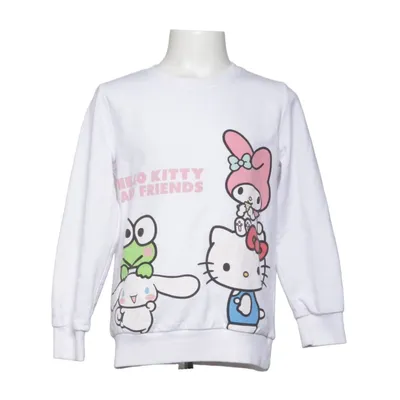 Collegetröja (Vit, Flerfärgad) från Sanrio Bomull, Polyester