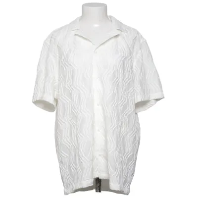 Chemise à manches courtes (Blanc) de Skagen Coton, Élasthane, Polyester
