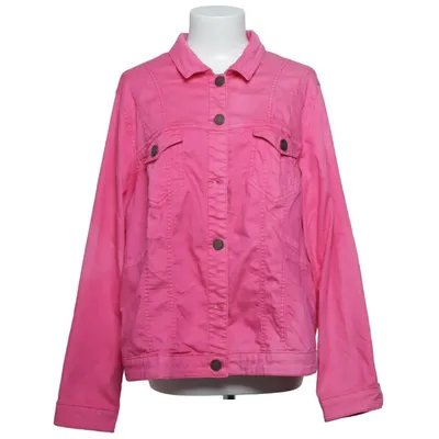 Jeansjacka (Rosa) från Zizzi Bomull, Elastan, Polyester
