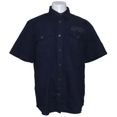 Short sleeve shirt (Blue) from Man's World Cotton