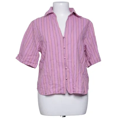 Short sleeve shirt (Pink, Multicolored) from Lindex Cotton, Linen