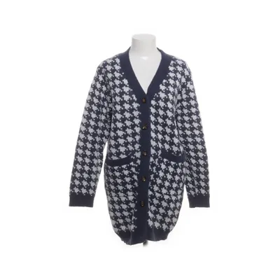 Cardigan (Blå, Hvid) fra Shein Polyester