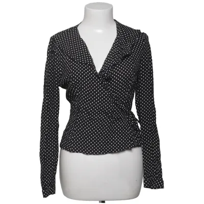 Wrap blouse (Black, White) from & Other Stories Viscose