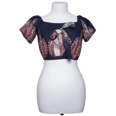 Crop top (Bleu, Multicolore) de Classic Collection Polyester