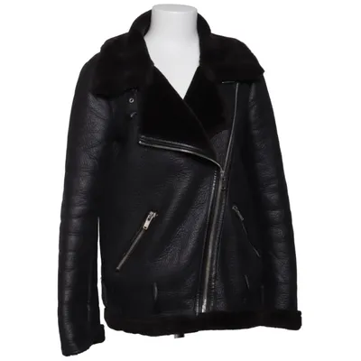 Shearling jacket (Black) from Forever 21