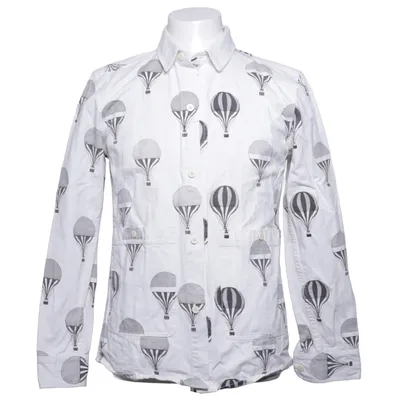 Shirt (Wit, Zwart) van Han Kjøbenhavn Katoen