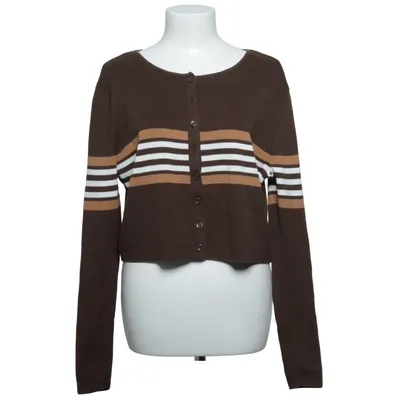 Cardigan (Bruin, Wit) van Monki Katoen
