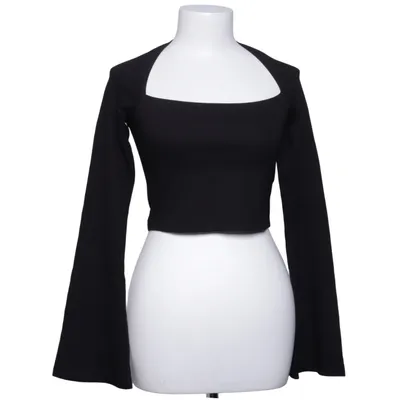 Crop top (Black) from NA-KD Elastane, Polyester, Viscose