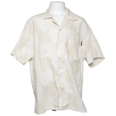 Chemise à manches courtes (Beige, Blanc) de Zara