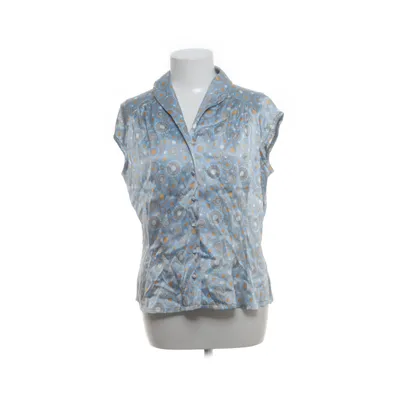 Top (Blue, Multicolored) from Tone Barker Silk Elastane, Silk