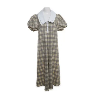 Maxi dress (Beige, Multicolored) from Lost Ink Elastane, Polyester