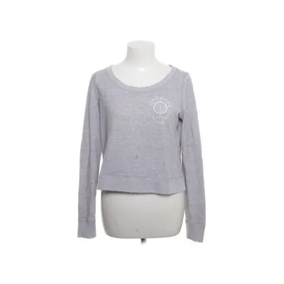 Sweatshirt (Grå, Hvid) fra Abercrombie & Fitch Bomuld, Polyester