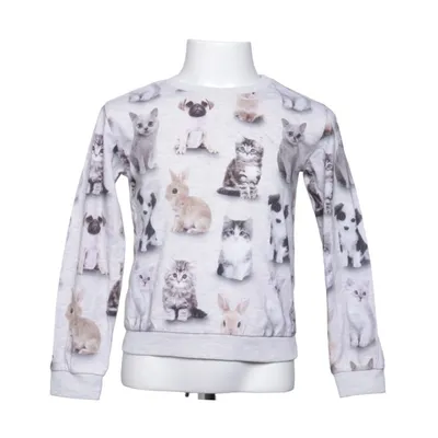 T-shirt à manches longues (Gris, Multicolore) de H&M Coton