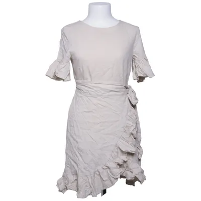 Wikkeljurk (Linen Mix Frill Detailed Dress) van Queen of Jetlags x NA-KD Katoen, Linnen, Polyester, Viscose