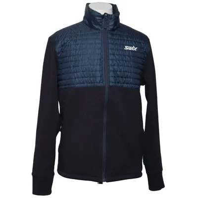 Fleecejakke (Blå, Grå) fra Swix Bomuld, Polyester, Uld