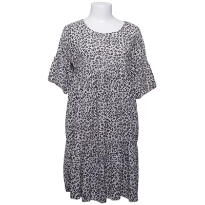 Jurk (Beige, Zwart) van New Collection Elastaan, Polyester