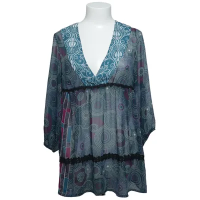 Tunic (Blue, Purple, Multicolored) from Flash Polyester